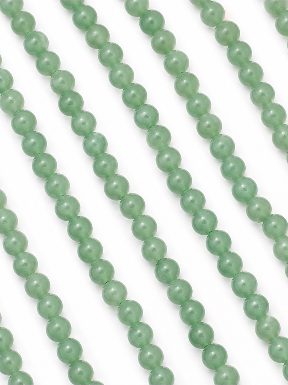 Natural Green Aventurine Round Bead Strand 8mm 24 Beads 7.8in Jewelry Making